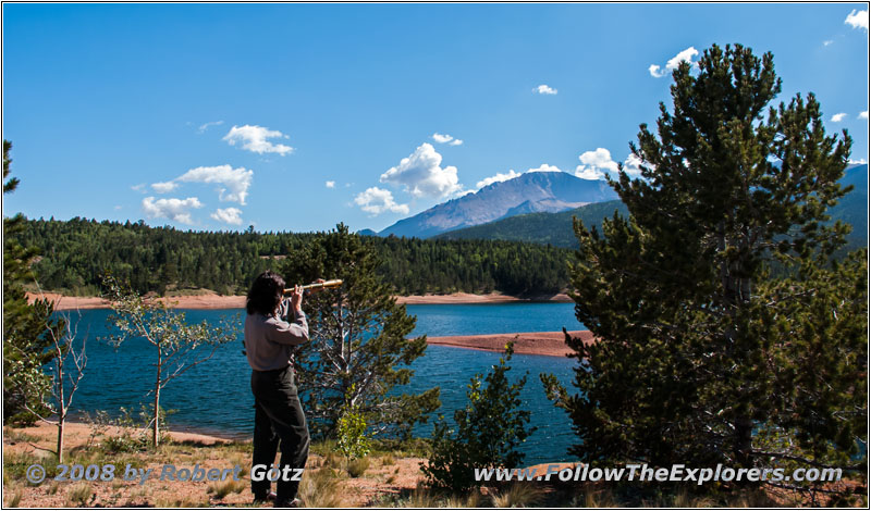 Ranger, Telescope, Crystal Reservoir Visitor Center, CO Ranger, Telescope, Crystal Reservoir Visitor Center, CO