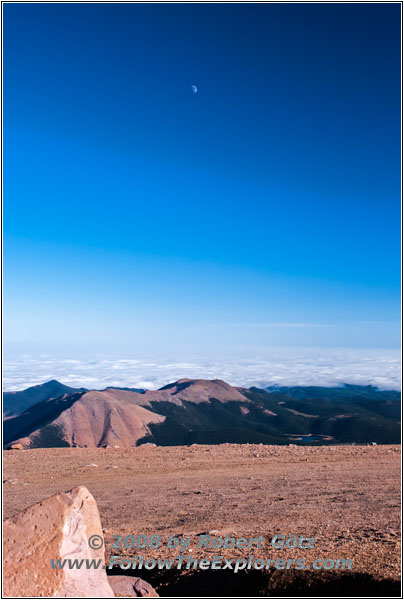 Moon, Pikes Peak Summit, CO Moon, Pikes Peak Summit, CO
