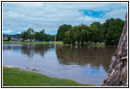 Flooded River Walk, Arkansas River, Wichita, KS Flooded River Walk, Arkansas River, Wichita, KS