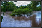 Flooded River Walk, Arkansas River, Wichita, KS Flooded River Walk, Arkansas River, Wichita, KS