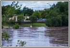 Flooded River Walk, Arkansas River, Wichita, KS Flooded River Walk, Arkansas River, Wichita, KS