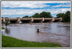 Flooded River Walk, Arkansas River, Wichita, KS Flooded River Walk, Arkansas River, Wichita, KS