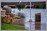 Flooded River Walk, Arkansas River, Wichita, KS Flooded River Walk, Arkansas River, Wichita, KS