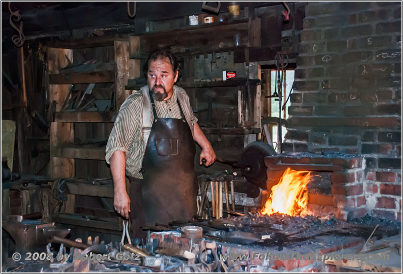 Blacksmith, Old Cowtown Museum, Wichita, KS Blacksmith, Old Cowtown Museum, Wichita, KS