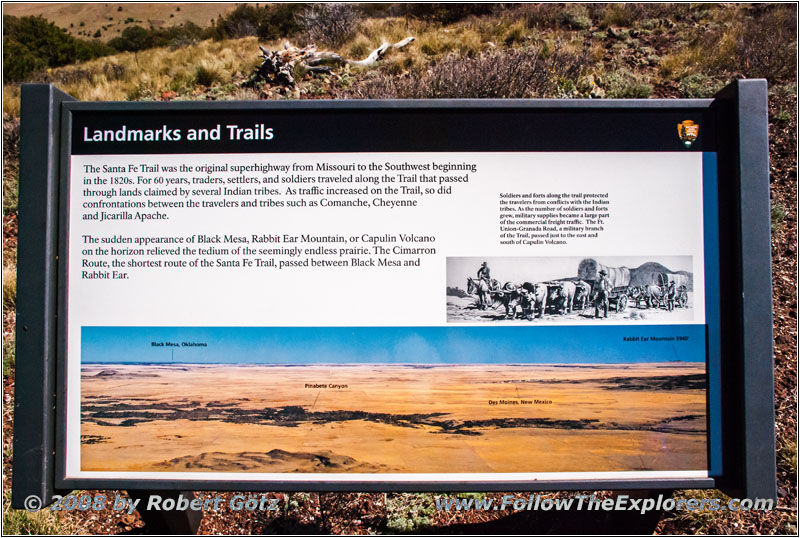 Sign, Crater Rim Trail, Capulin Volcano NM, NM Sign, Crater Rim Trail, Capulin Volcano NM, NM