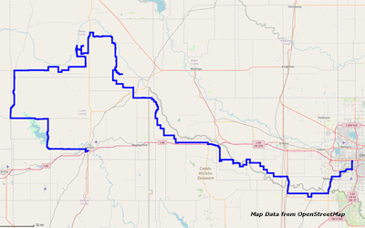 Map Clinton to Oklahoma City Map Clinton to Oklahoma City