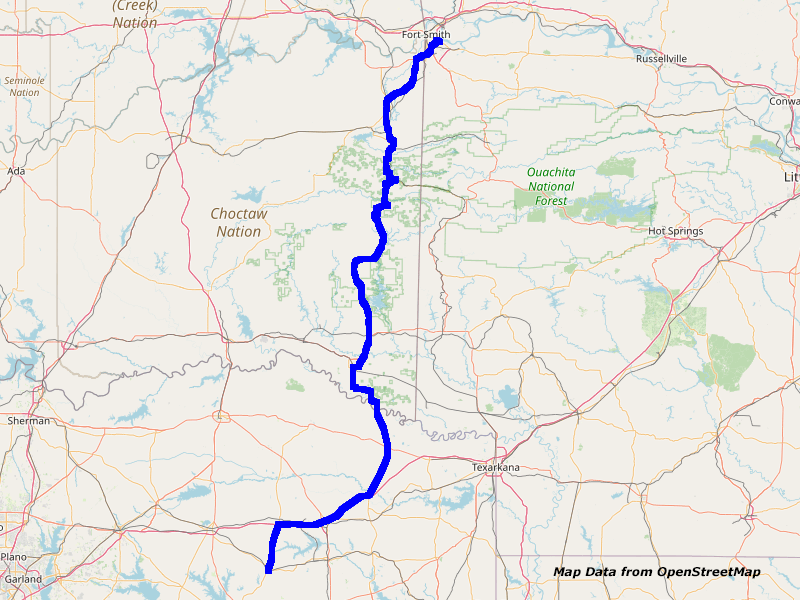 Map Ft. Smith to Mt. Pleasant Map Ft. Smith to Mt. Pleasant