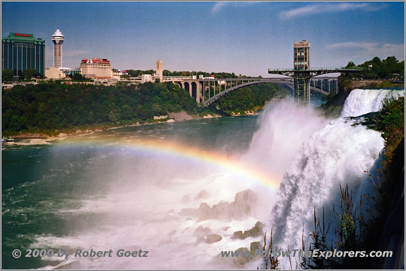 American Falls and Rainbow Bridge, Niagara Falls, NY