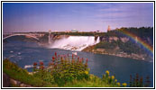American Falls and Rainbow Bridge, Niagara Falls, ON American Falls and Rainbow Bridge, Niagara Falls, ON