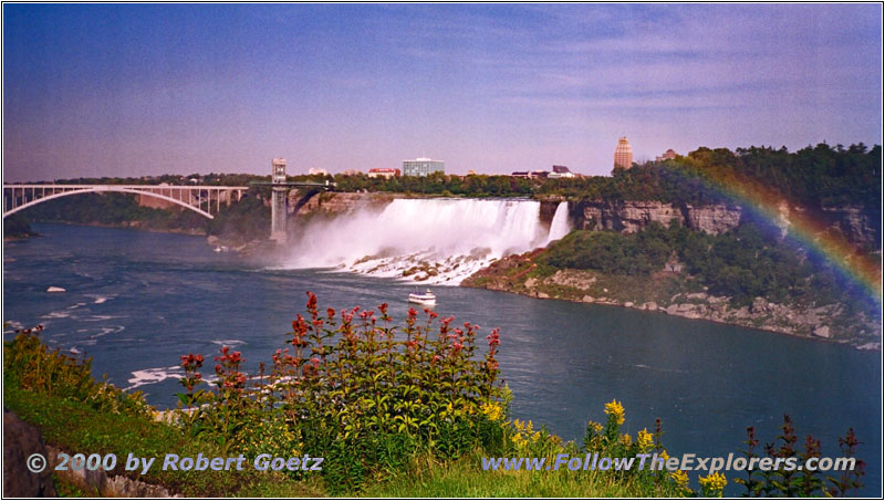 American Falls and Rainbow Bridge, Niagara Falls, ON American Falls and Rainbow Bridge, Niagara Falls, ON