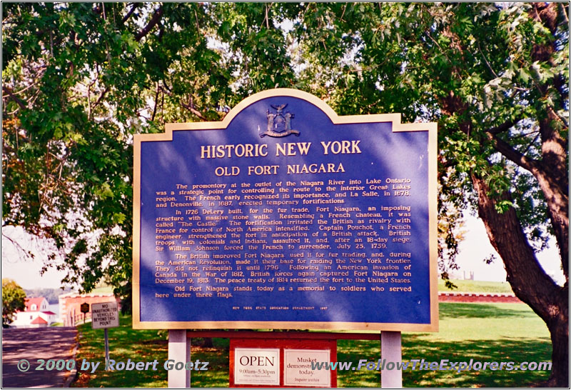 Sign Old Fort Niagara, NY