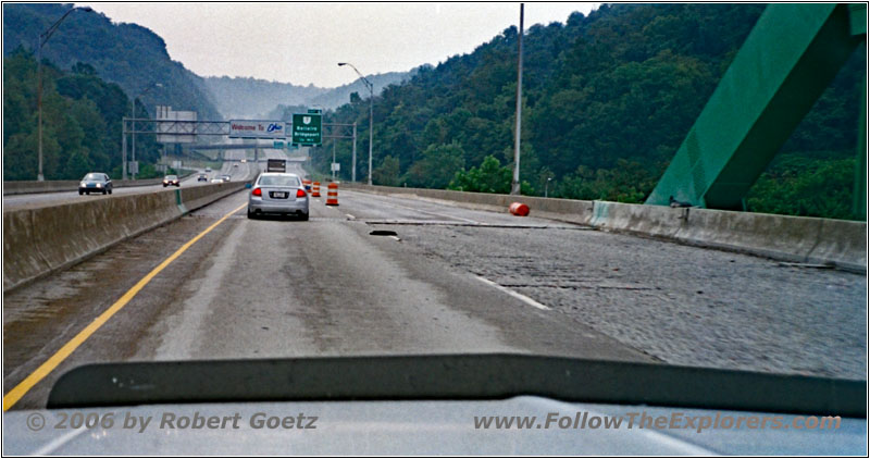 Interstate 470, Staatsgrenze West Virginia & Ohio