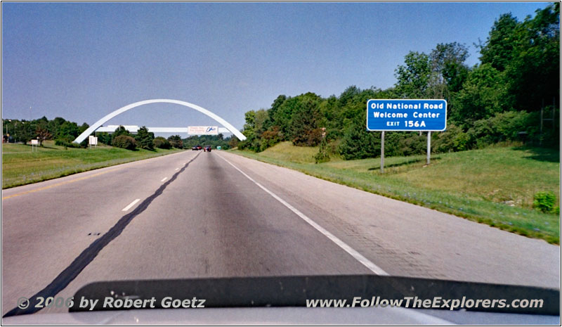 Interstate 70, Staatsgrenze Ohio & Indiana