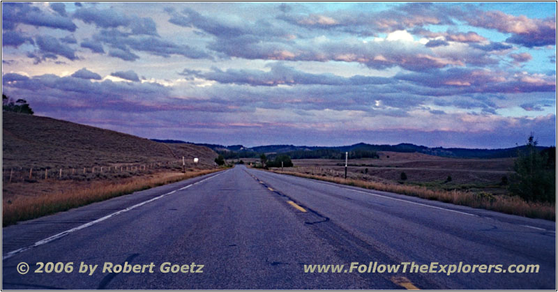 Sunset, Highway 189/191, WY