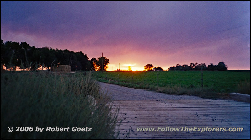 Sonnenuntergang, Backroad, Idaho