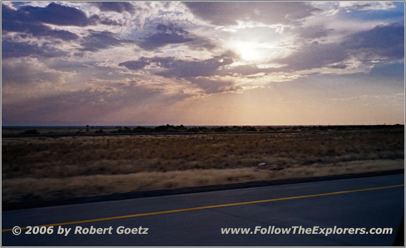 Sonnenuntergang, Interstate 84, Idaho