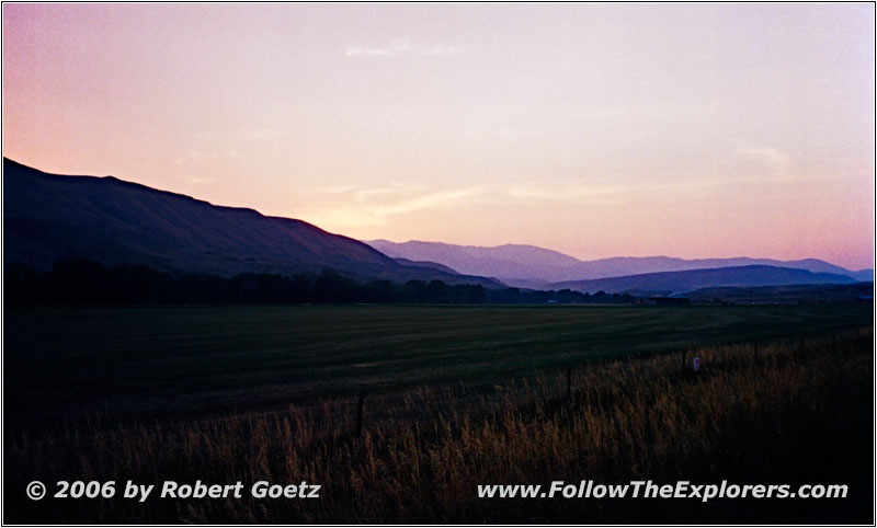 Sonnenuntergang, Highway 71, Oregon