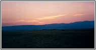 Sonnenuntergang, Highway 95, Oregon