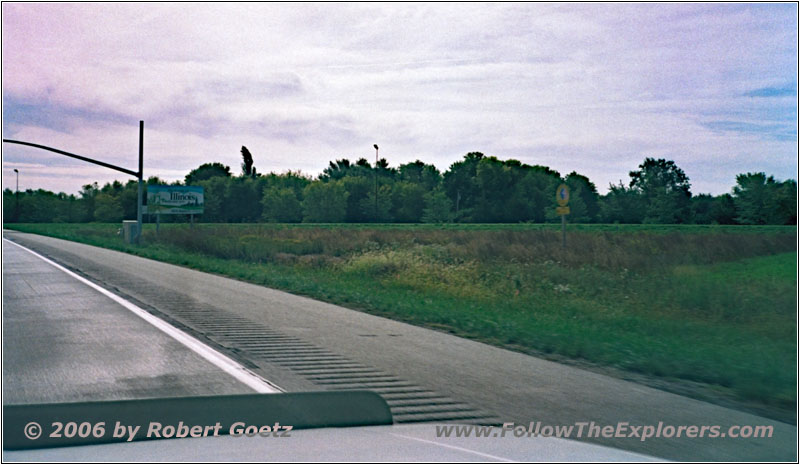 Interstate 80, State Line IA and IL