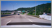 Interstate 70, Wheeling, Staatsgrenze West Virginia & Ohio