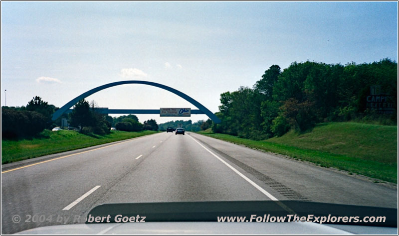 Interstate 70, Staatsgrenze Ohio & Indiana