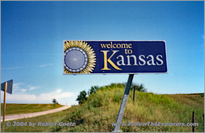Highway 78, Staatsgrenze Nebraska und Kansas