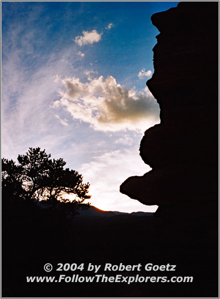 Sunset, Siamese Twins, Garden of The Gods, CO