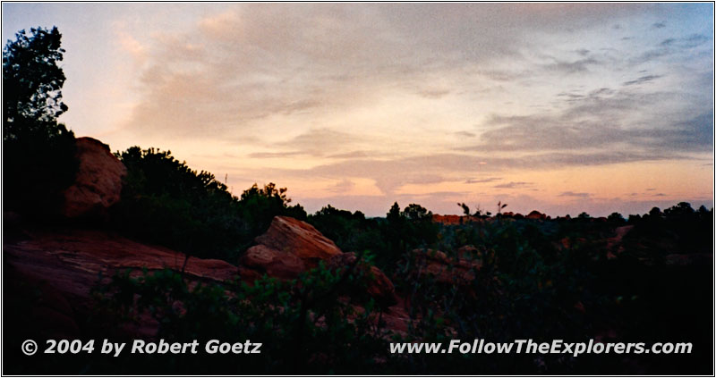 Sonnenuntergang, Siamese Twins, Garden of The Gods, Colorado