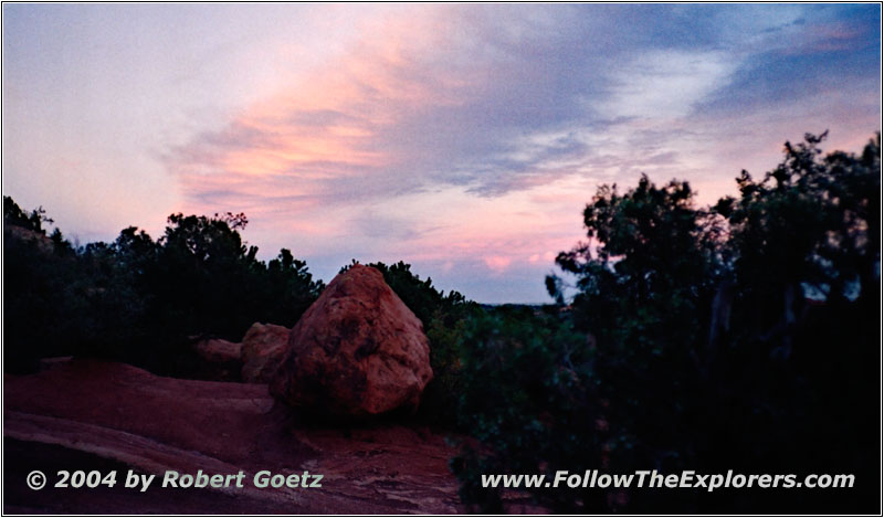 Sunset, Siamese Twins, Garden of The Gods, CO