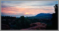 Sonnenuntergang, Siamese Twins, Garden of The Gods, Colorado