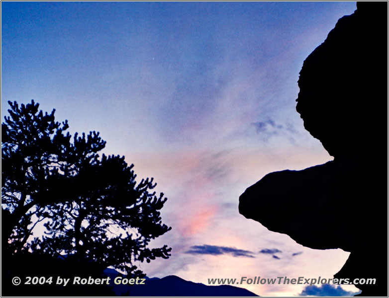 Sunset, Siamese Twins, Garden of The Gods, CO
