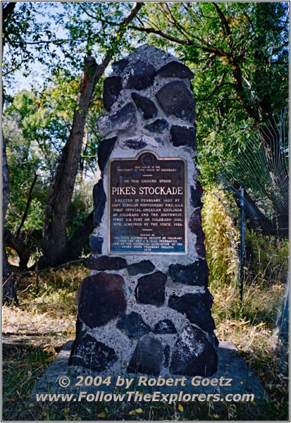 Gedenktafel Pikes Stockade, Colorado