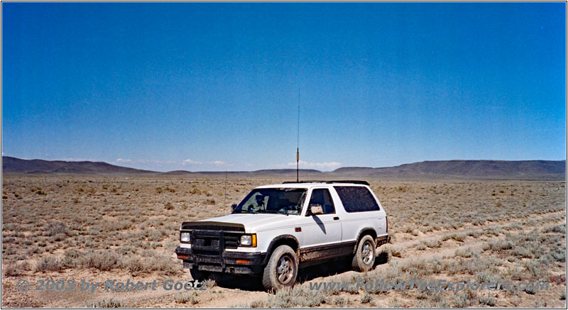 Schlammiger 88 S10 Blazer auf Backroad, New Mexico