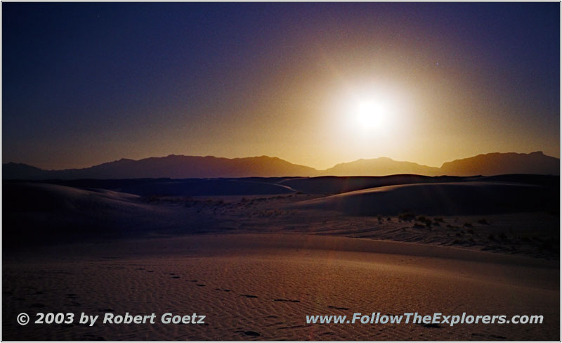 Sunset Alkali Flat Trail, White Sands, NM Sunset Alkali Flat Trail, White Sands, NM