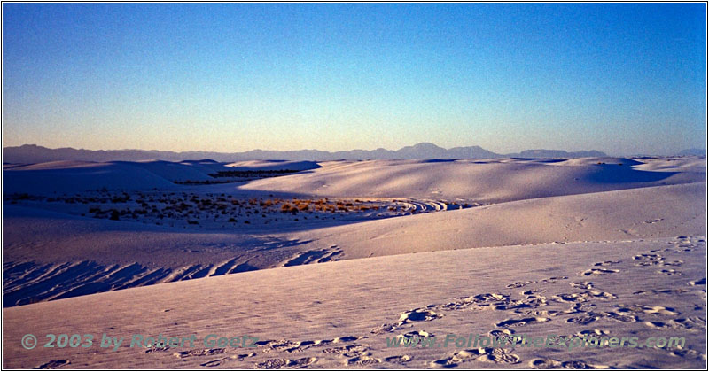Sunset Alkali Flat Trail, White Sands, NM Sunset Alkali Flat Trail, White Sands, NM
