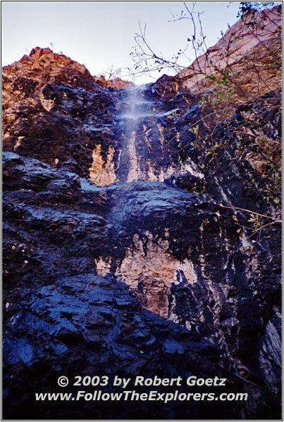 Waterfall Pine Canyon Trail, Big Bend National Park, TX Waterfall Pine Canyon Trail, Big Bend National Park, TX
