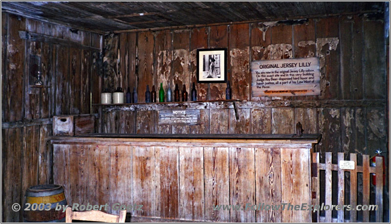 Saloon Judge Roy Bean, Langtry, TX