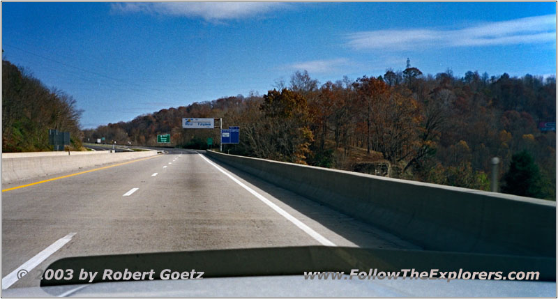 Interstate 64, Staatsgrenze Kentucky & West Virginia