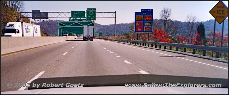 Interstate 64, Nitro, Kanawha River, West Virginia
