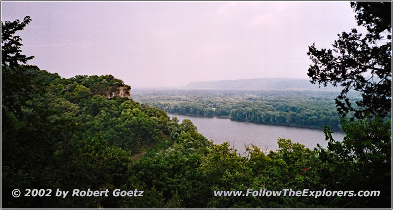 Mississippi River, Third Scenic View, Effigy Mounds, IA Mississippi River, Third Scenic View, Effigy Mounds, IA