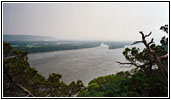 Mississippi River, Hanging Rock, Effigy Mounds, Iowa