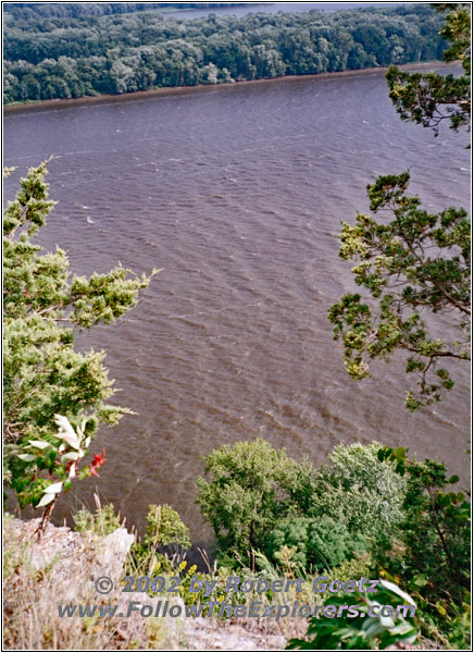 Mississippi River, Hanging Rock, Effigy Mounds, IA Mississippi River, Hanging Rock, Effigy Mounds, IA