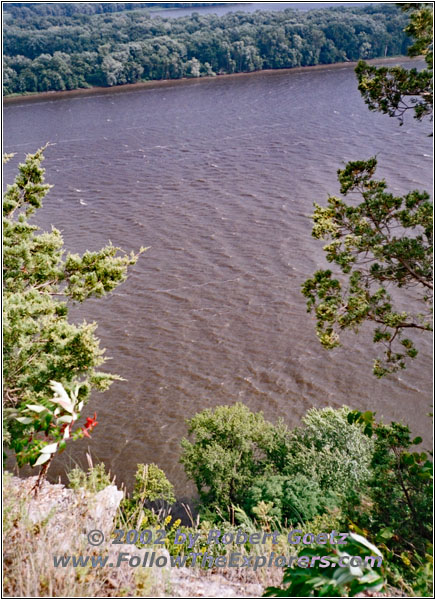 Mississippi River, Hanging Rock, Effigy Mounds, Iowa