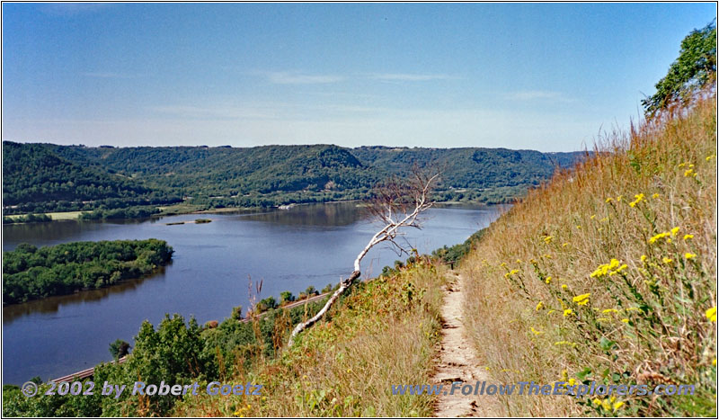 Mississippi River, Bradys Bluff Trail, Perrot State Park, Wisconsin