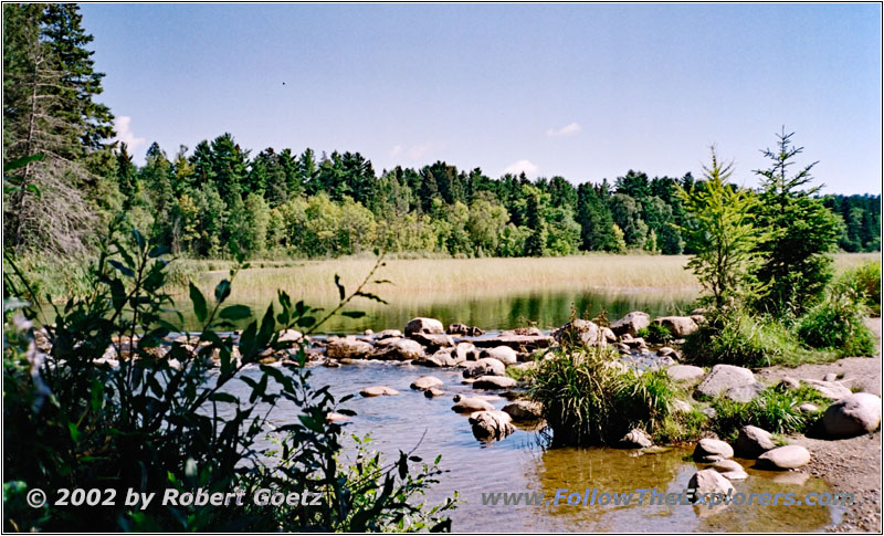 Ursprung Mississippi River, Lake Itasca State Park, Minnesota Ursprung Mississippi River, Lake Itasca State Park, Minnesota