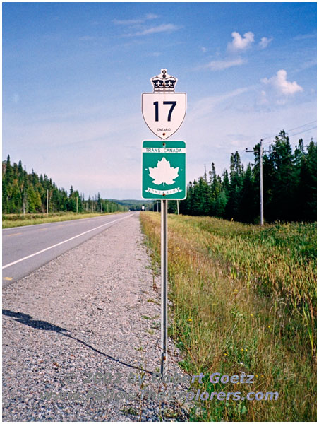 Sign Highway 17, ON Sign Highway 17, ON